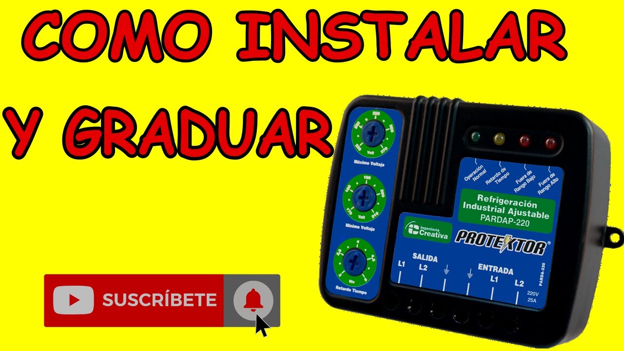 COMO INSTALAR PROTECTOR DE VOLTAJE 220V DE CABLE, Y COMO GRADUARLO O REGULARLO, "COMO FUNCIONA"