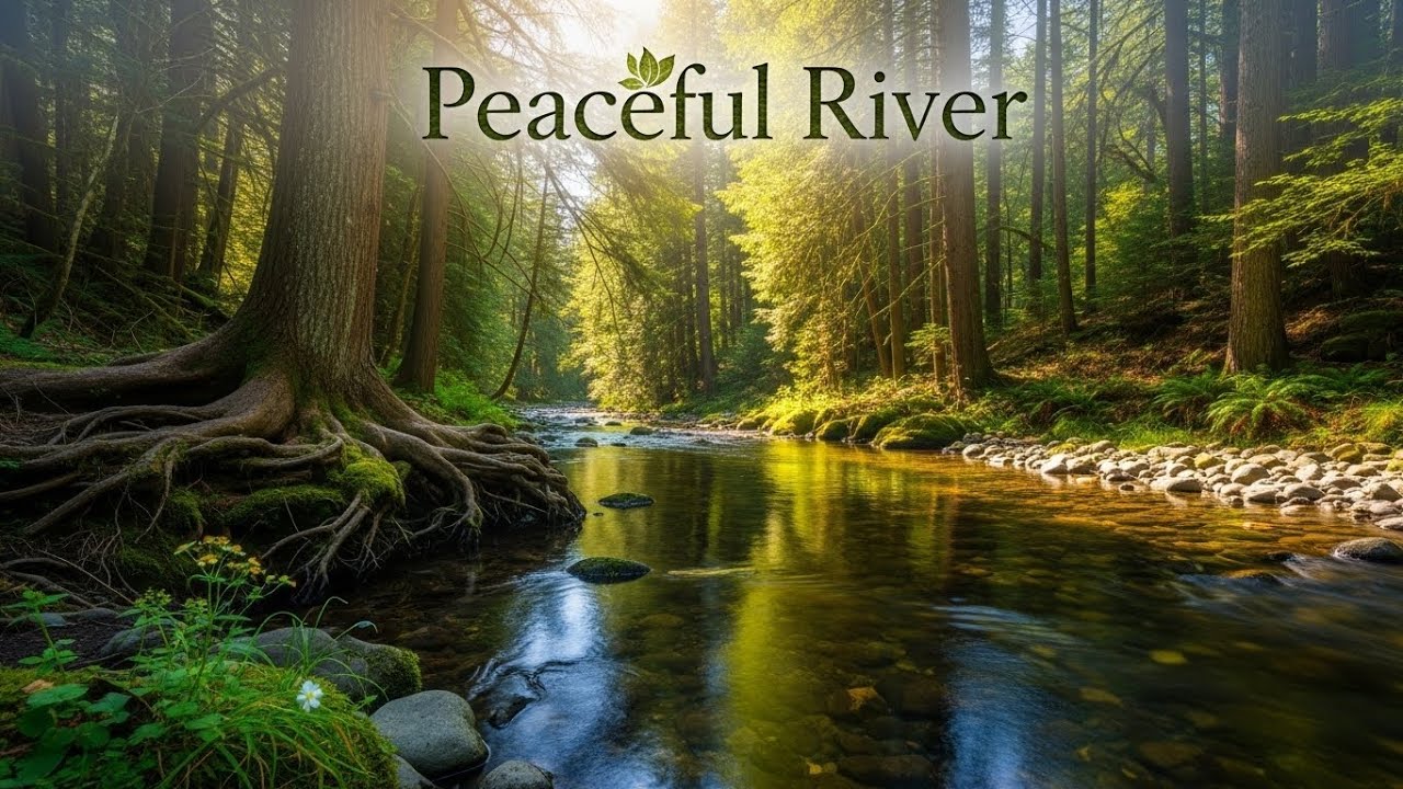 River Water Flow 🌊 Peaceful Soundscape for Deep Sleep and Inner Peace #1566