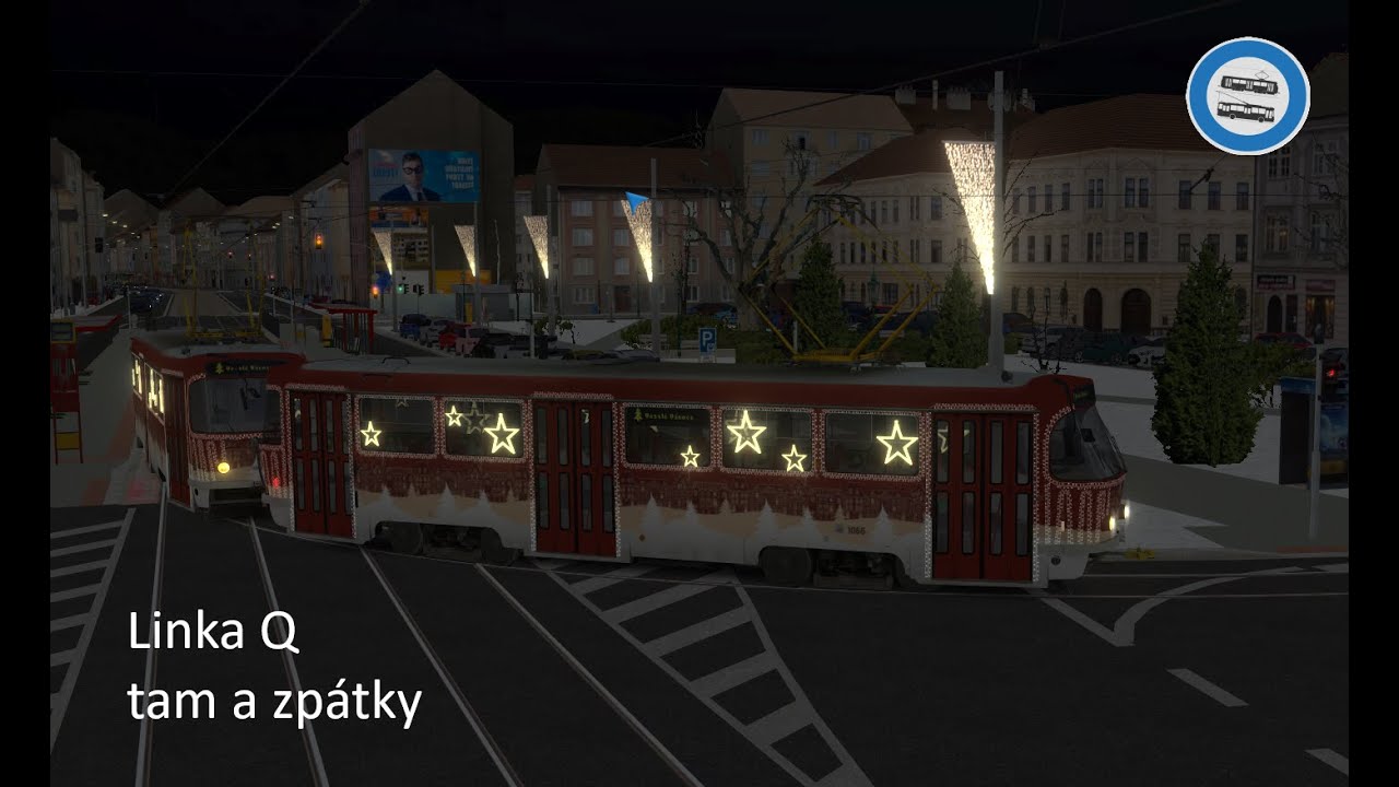 Vánoční tramvajová linka Q - Simt simulator