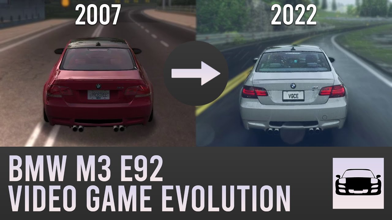 BMW M3 (E92) Video Game Evolution (2007-2022)