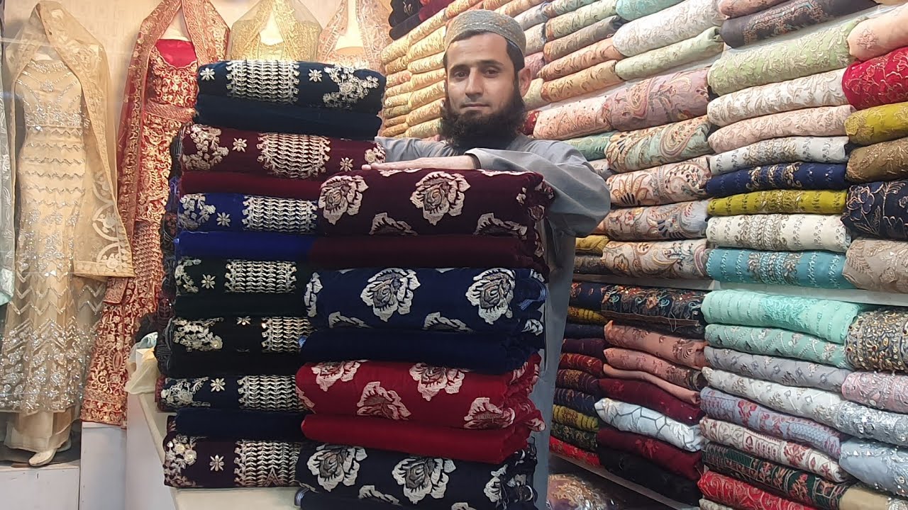 Velvet suit Rawalpindi / Velvet Shawl / Pure chine Velvet Collection 2023 / Winter dresses