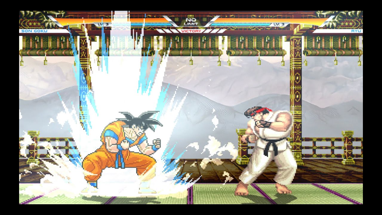 RYU VS GOKU - DRAGON FIST VS HADOKEN - SAIYAN VS ANSATUKEN - SUPER EPIC BATTLE -