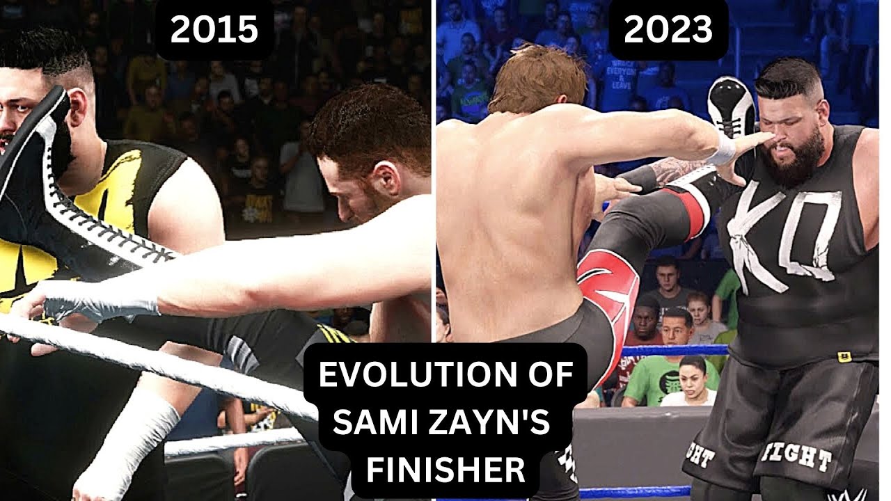 Evolution of Sami Zayn's Finisher 2015 - 2023  (WWE Games)