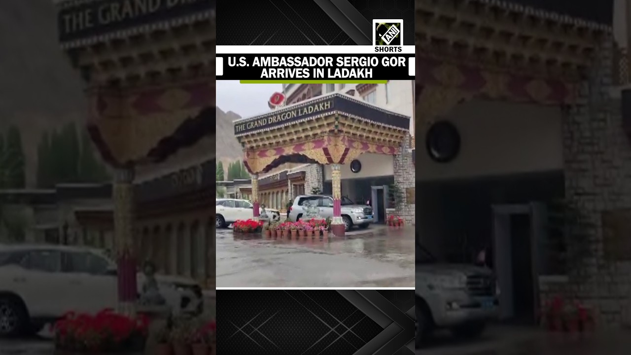 U.S. Ambassador to India Sergio Gor arrives at Hotel Dragon in Ladakh