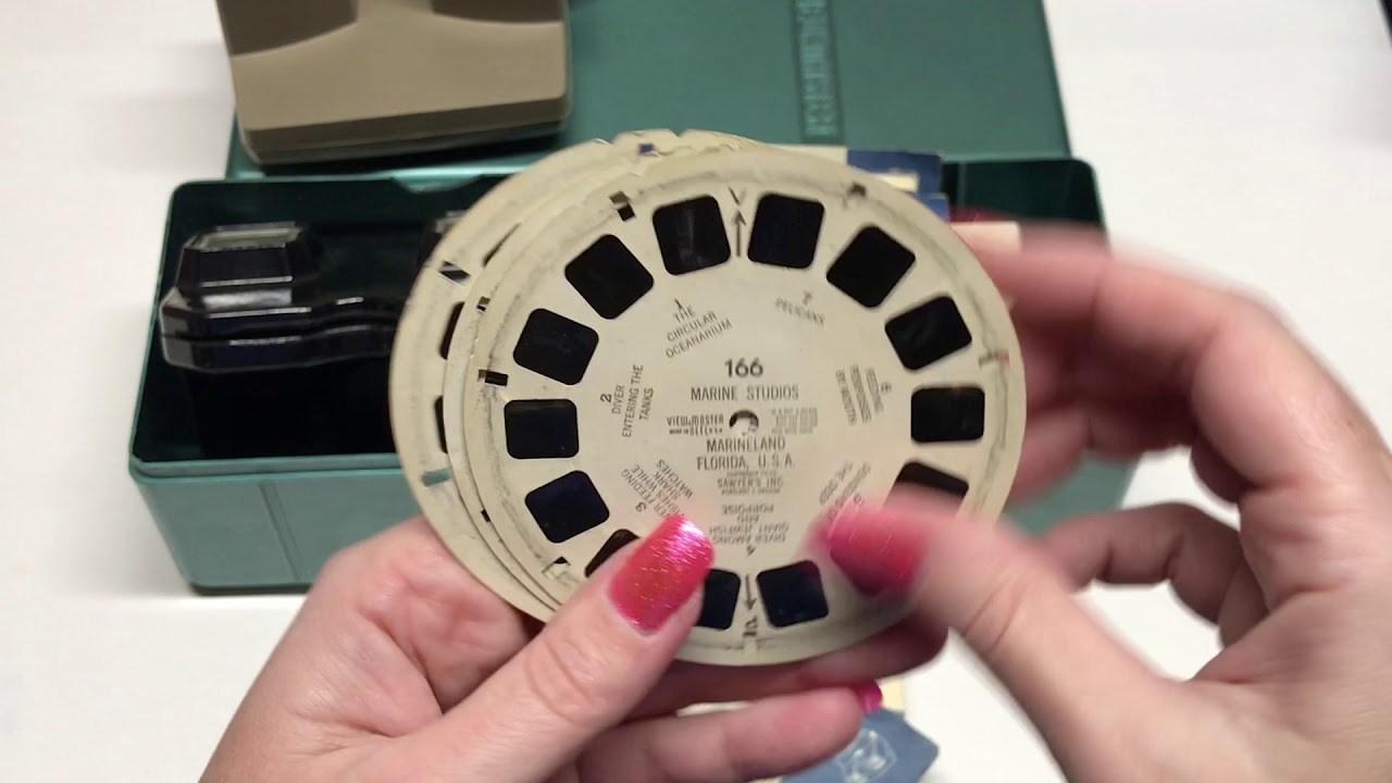Estate Sale Find - Vintage View Master, Reels, and Plastic Storage Box