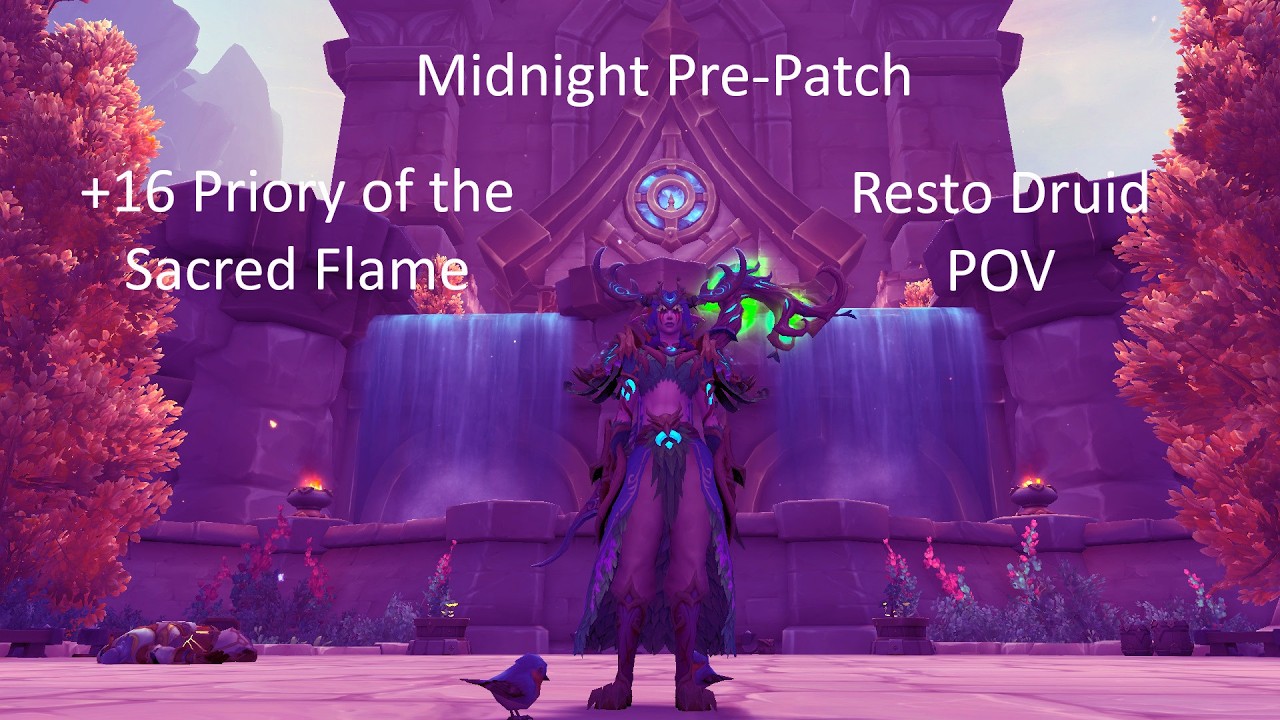 Resto Druid POV +16 Priory of the Sacred Flame | WoW Midnight Pre Patch M+ 12.0