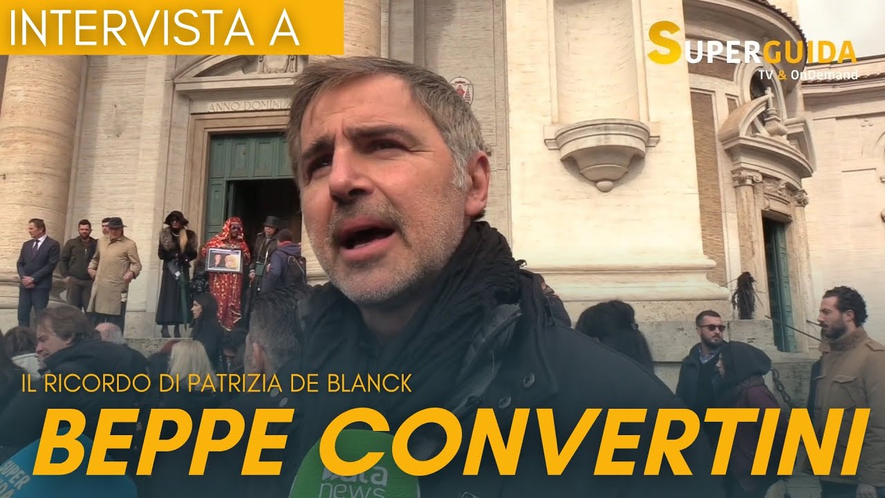 Funerali di Patrizia De Blank oggi a Roma, il ricordo di Peppe Convertini