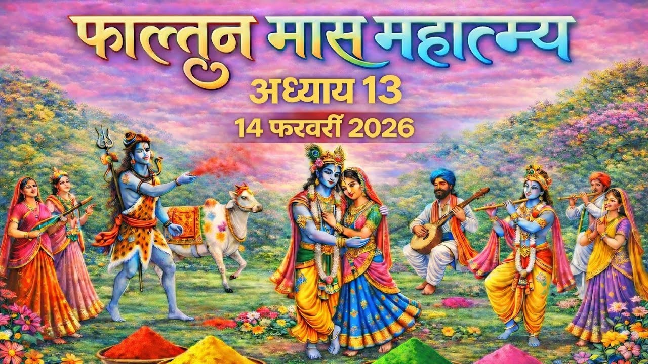 फाल्गुन मास कथा - अध्याय 13|| Falgun Maas Ki Katha Day13 || phalgun mahatmya adhyay 13