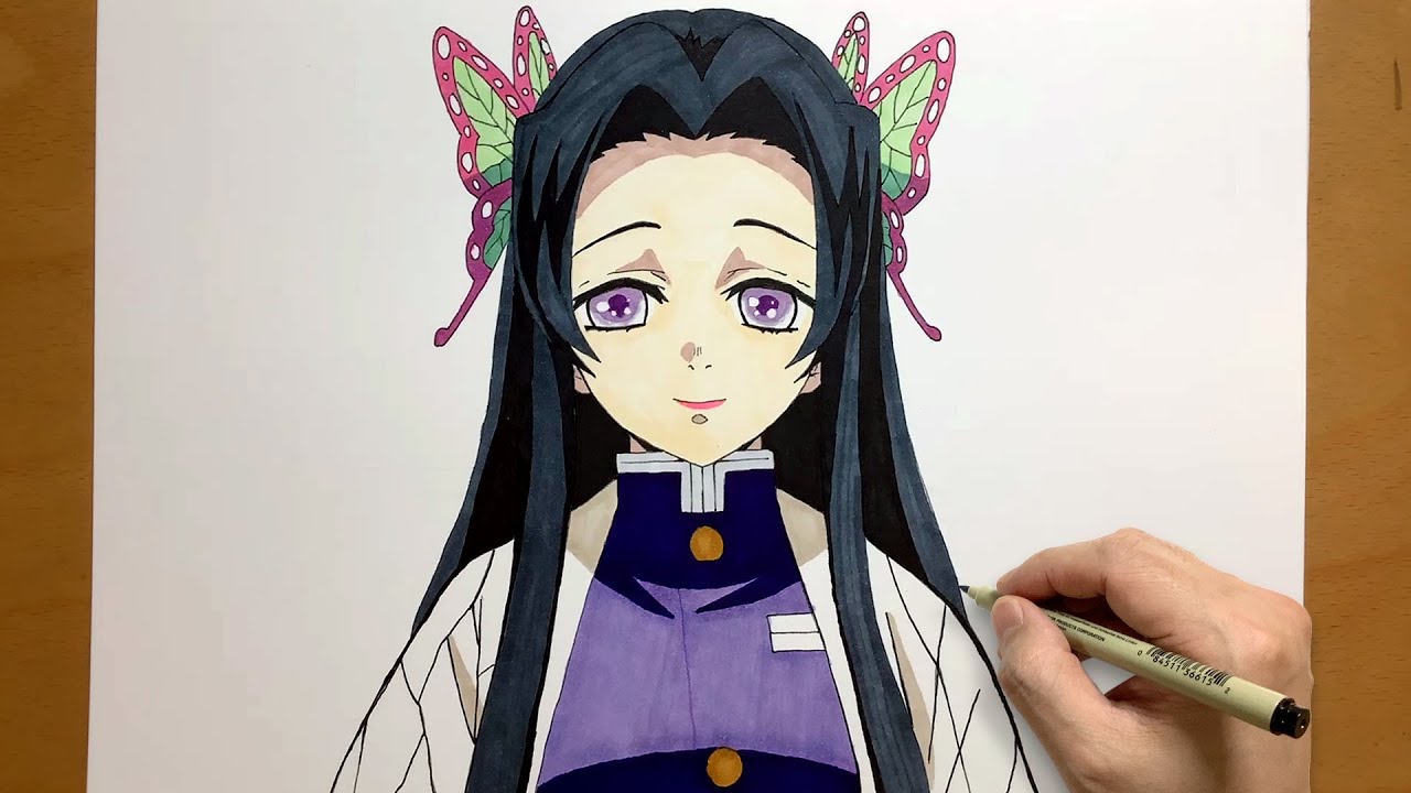 How to Draw Kanae Kocho from Demon Slayer | Kimetsu no Yaiba | draw anime | Kanae Kocho