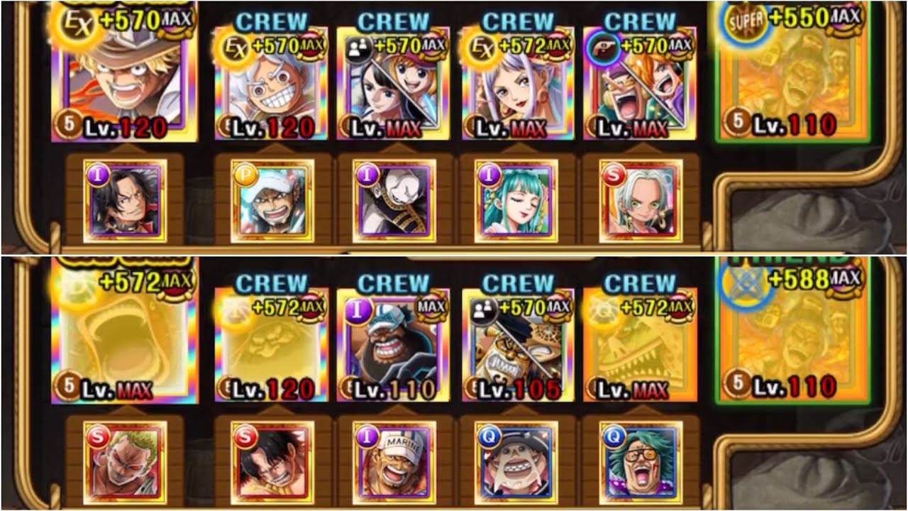 [OPTC] Kizuna vs. Luffy & Law 10* - High damage Teams for every Color with Donquixote FC (30+)