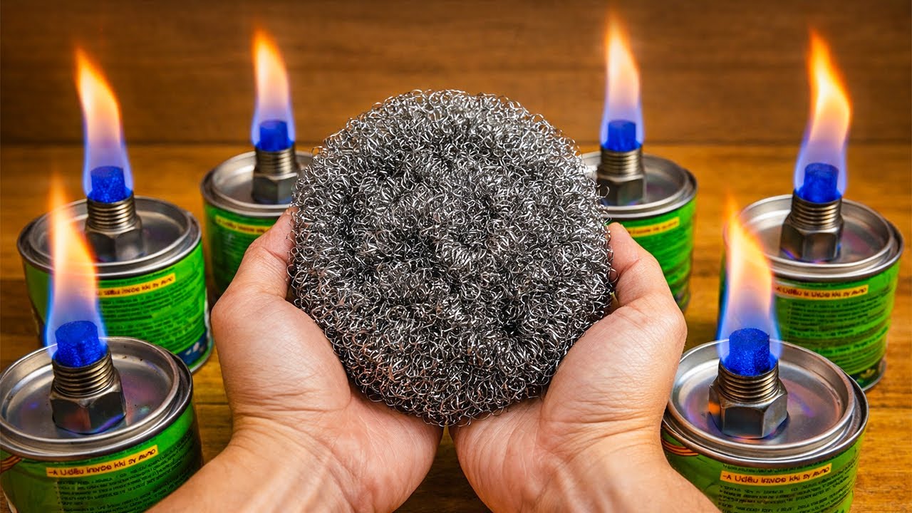 How to Make a Mini Heater Using Iron Foam — No Gas Needed, Unlimited Heat Output!