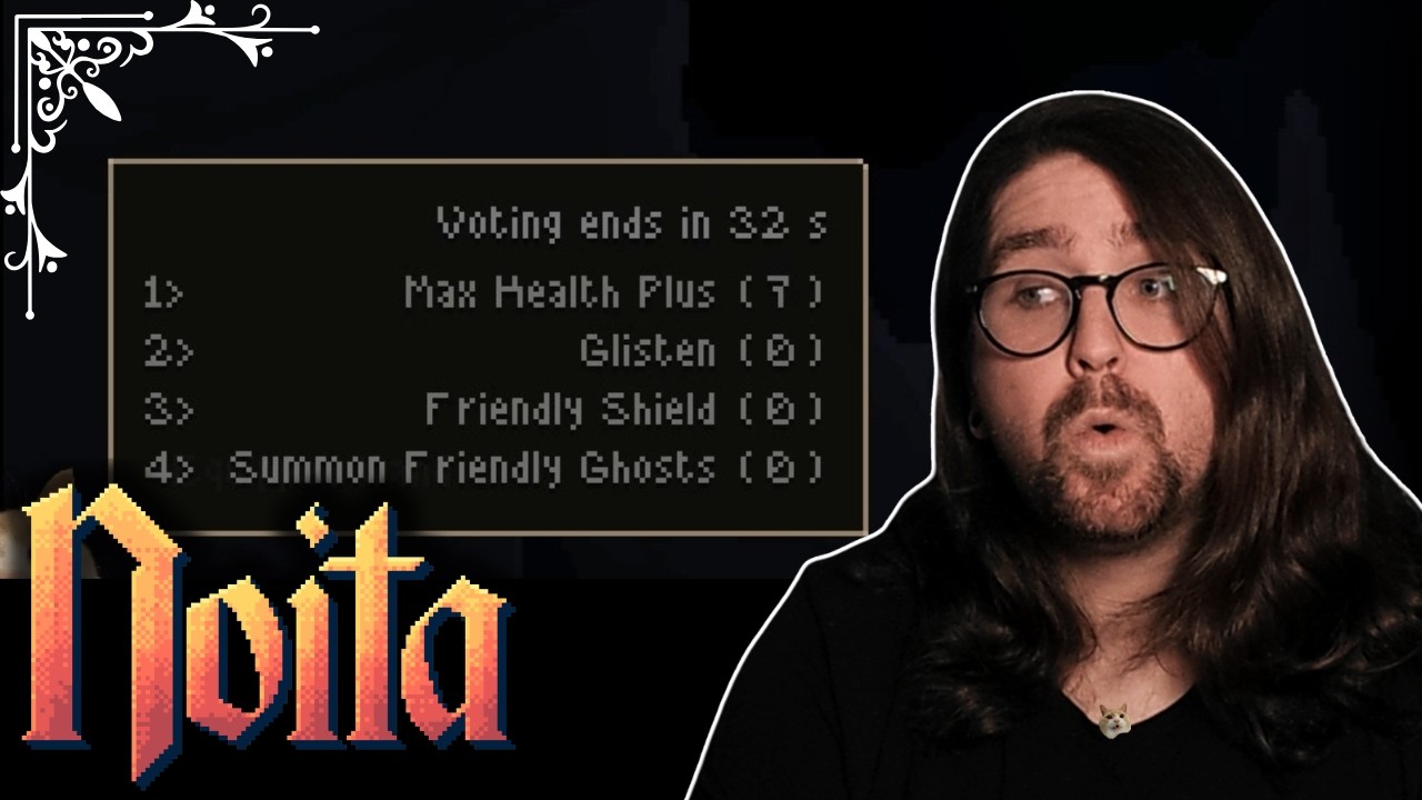 Relying on chat to carry the run - Noita