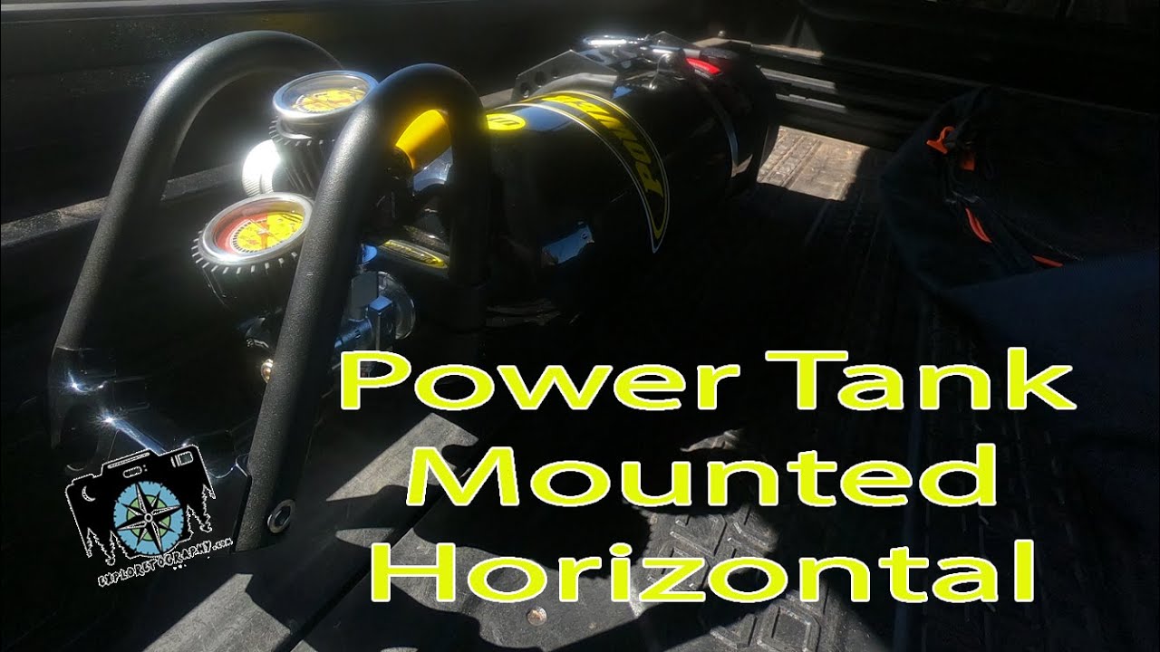 In the Garage:  Installing a 15 lbs. Power Tank Horizontally in a Gladiator