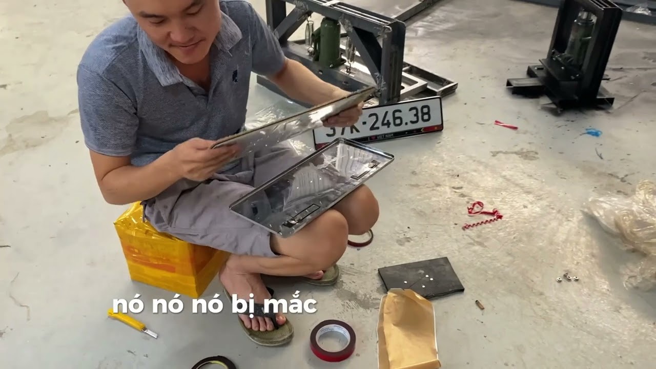 Hướng Dẫn ép biển số cờ bên chống nước ( Hải Nam Decal)