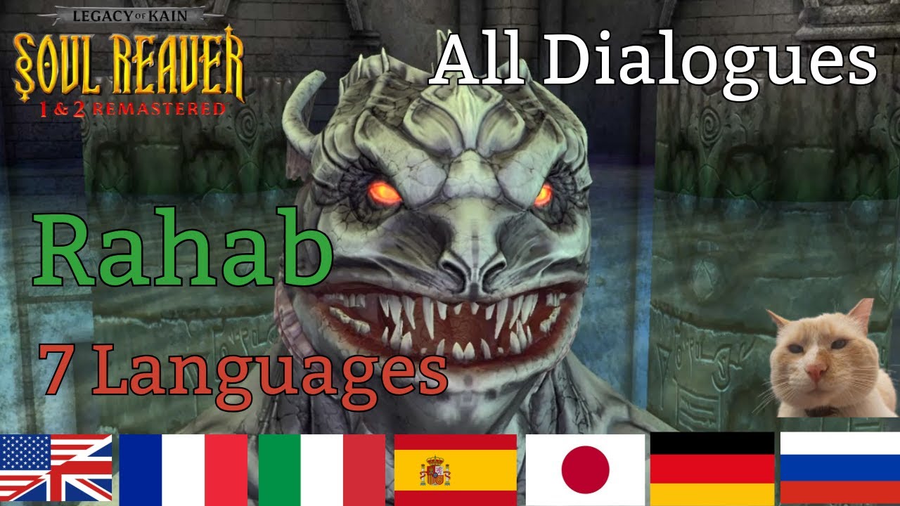 Legacy of Kain Soul Reaver 1 Remastered, Rahab All Dialogues, Different Languages