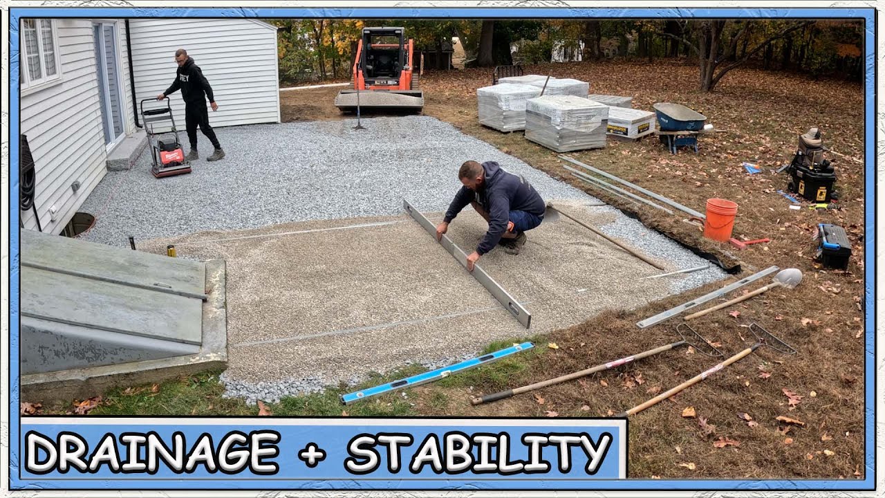 A Paver Patio Will Last Decades With A Base Like This...
