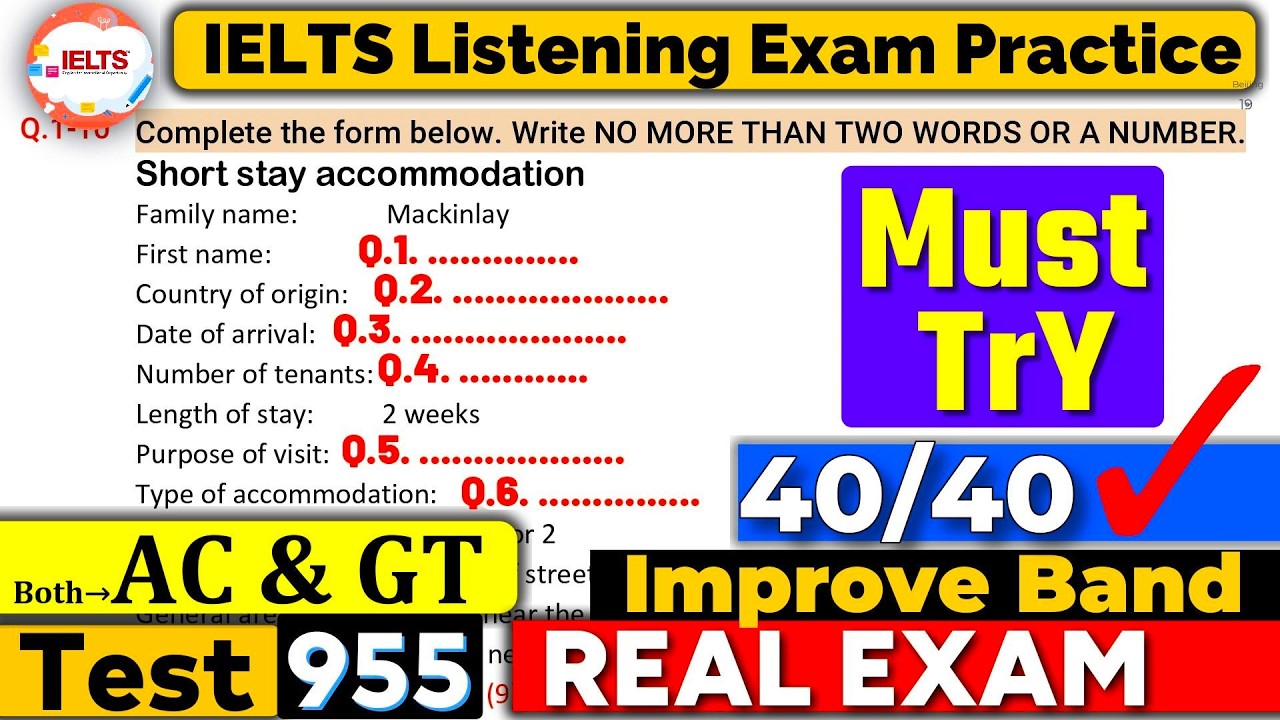 IELTS Listening Practice Test 2026 with Answers | Recent Exam - 26.02.2026