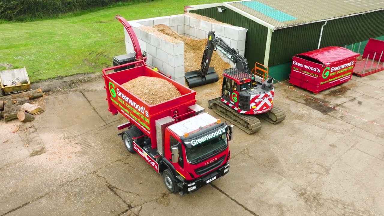 Our new biomass woodchip storage bay supplied by Tru7 Group