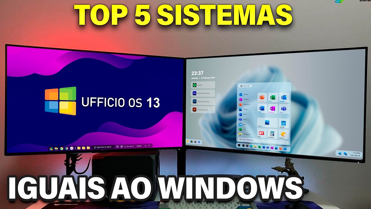 Os 5 melhores Sistemas Parecidos com Windows sem TPM 2.0 para PCs ANTIGOS!