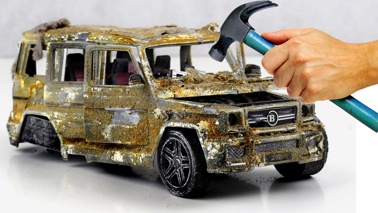 Restoration Brabus Mercedes Benz G65 AMG Gelandewagen model car in Details