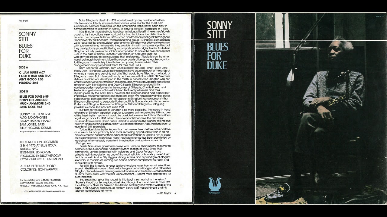 Blues For Duke / Sonny Stitt [Blues For Duke (1978) 4/6]