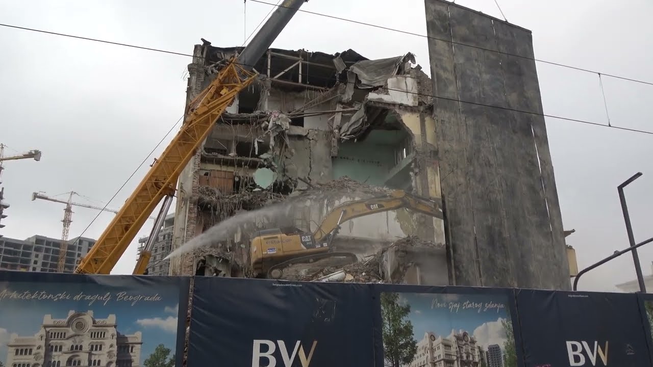 Београд на води Рушење Поште Савска Улица, данас 14. Јануар 2025.