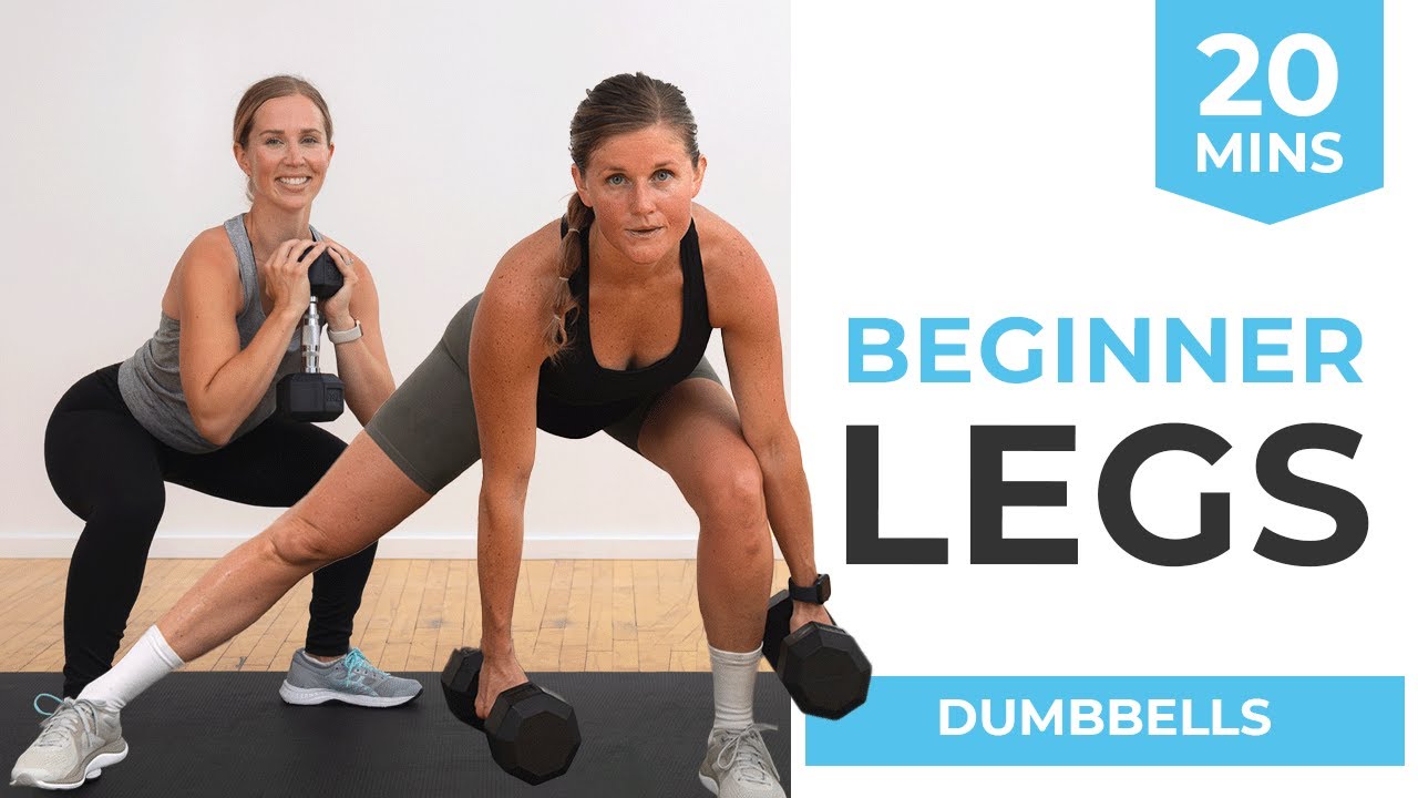 20-Minute Beginner Leg Workout (At Home, Dumbbells Only)