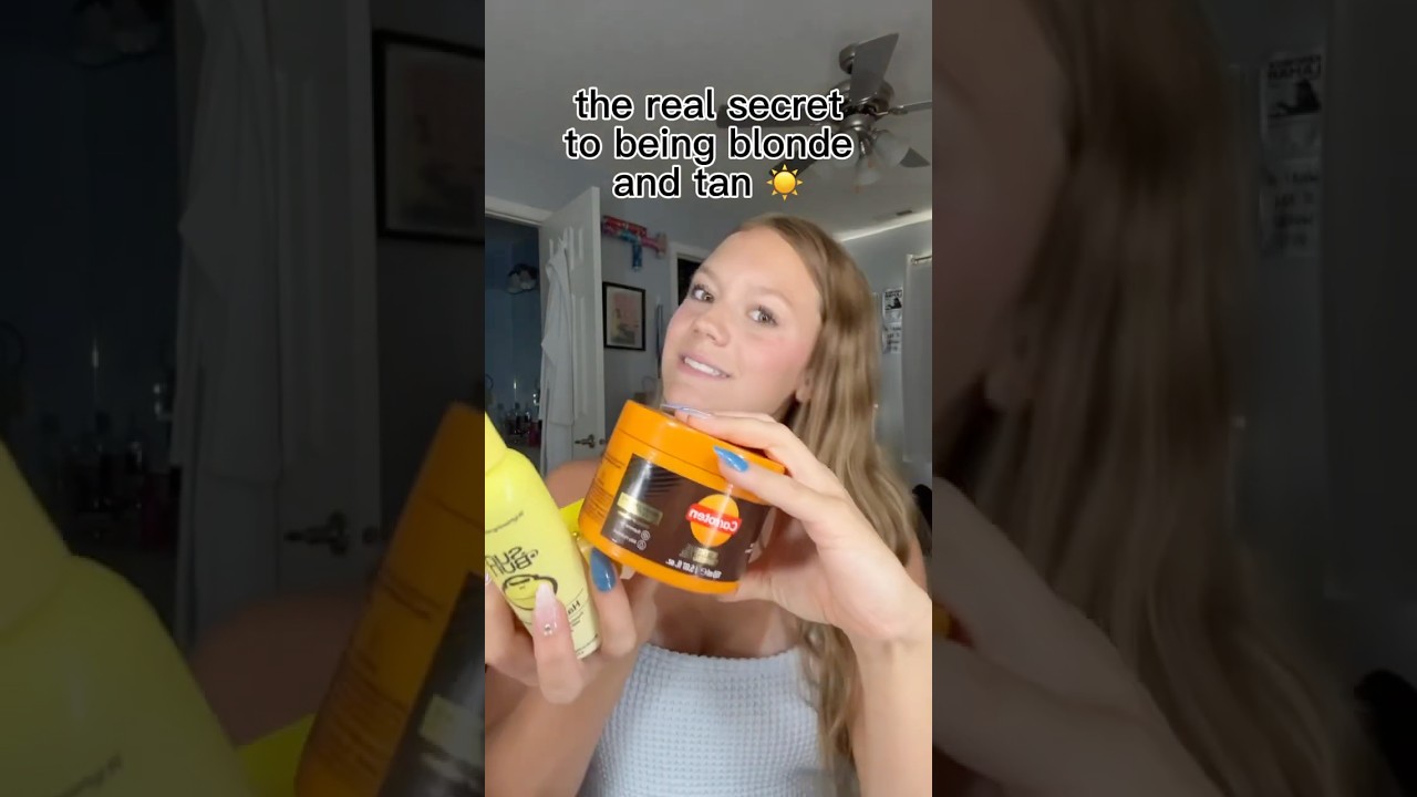 MY HOLY GRAIL! 😍#tan #blonde #summer #tanning #tanlines #tiktok #viral #fyp #grwm #addieweid