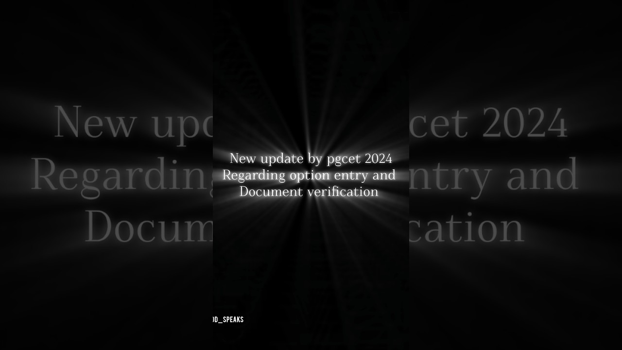 PGCET 2024 ‼️🤯 How to download verification slip of pgcet 2024