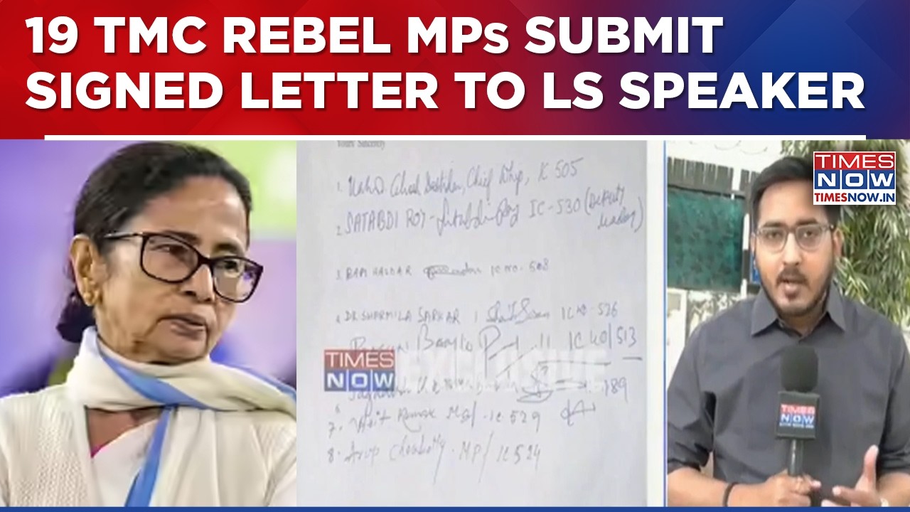 Rift In Mamata's TMC Deepens As 19 Rebel MPs Submit Signed Letter To The Lok Sabha Speaker
