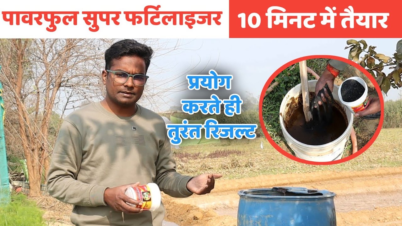 सुपर फर्टिलाइजर खेत में डालते ही वृद्धि विकास दोगुना Best Semi Organic Fertilizer For Famer