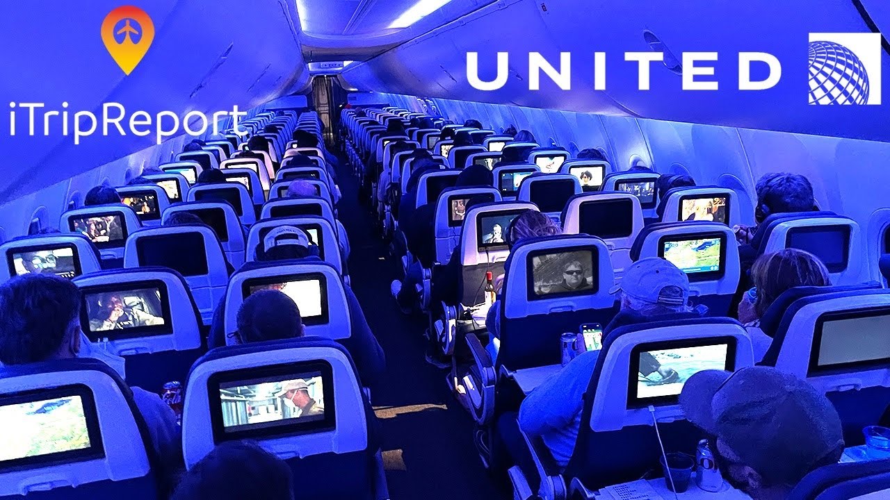 NEW INTERIOR United 737 MAX 8 Economy Class Trip Report