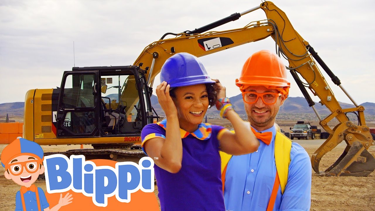 Blippi and Meekah Visit a Construction Site!  | Excavator for Kids! | Blippi and Meekah Kids TV