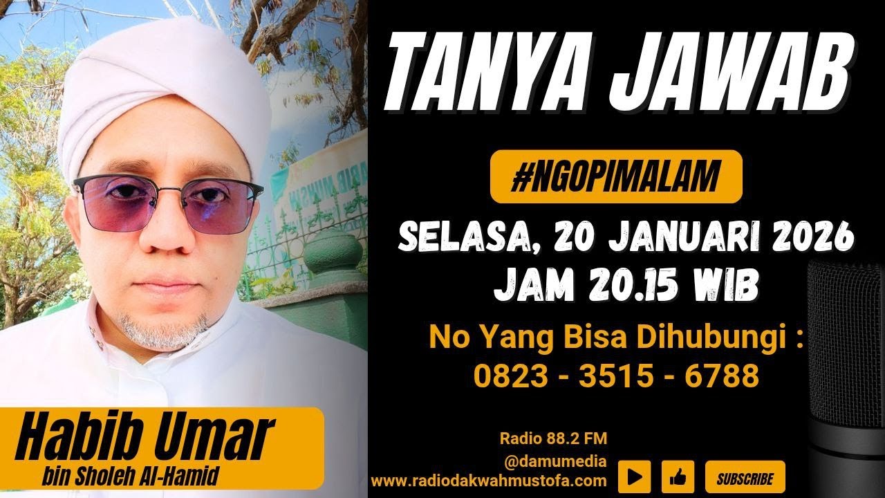🔴 LIVE Tanya Jawab "Dialog Interaktif"  bersama Al-Habib Umar bin Sholeh Al-Hamid
