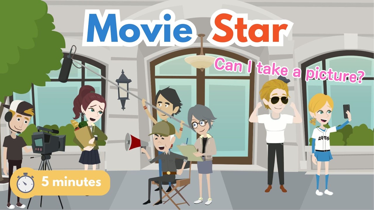 5-Minute English Conversation Practice: Meeting a Movie Star | Learn English Speaking