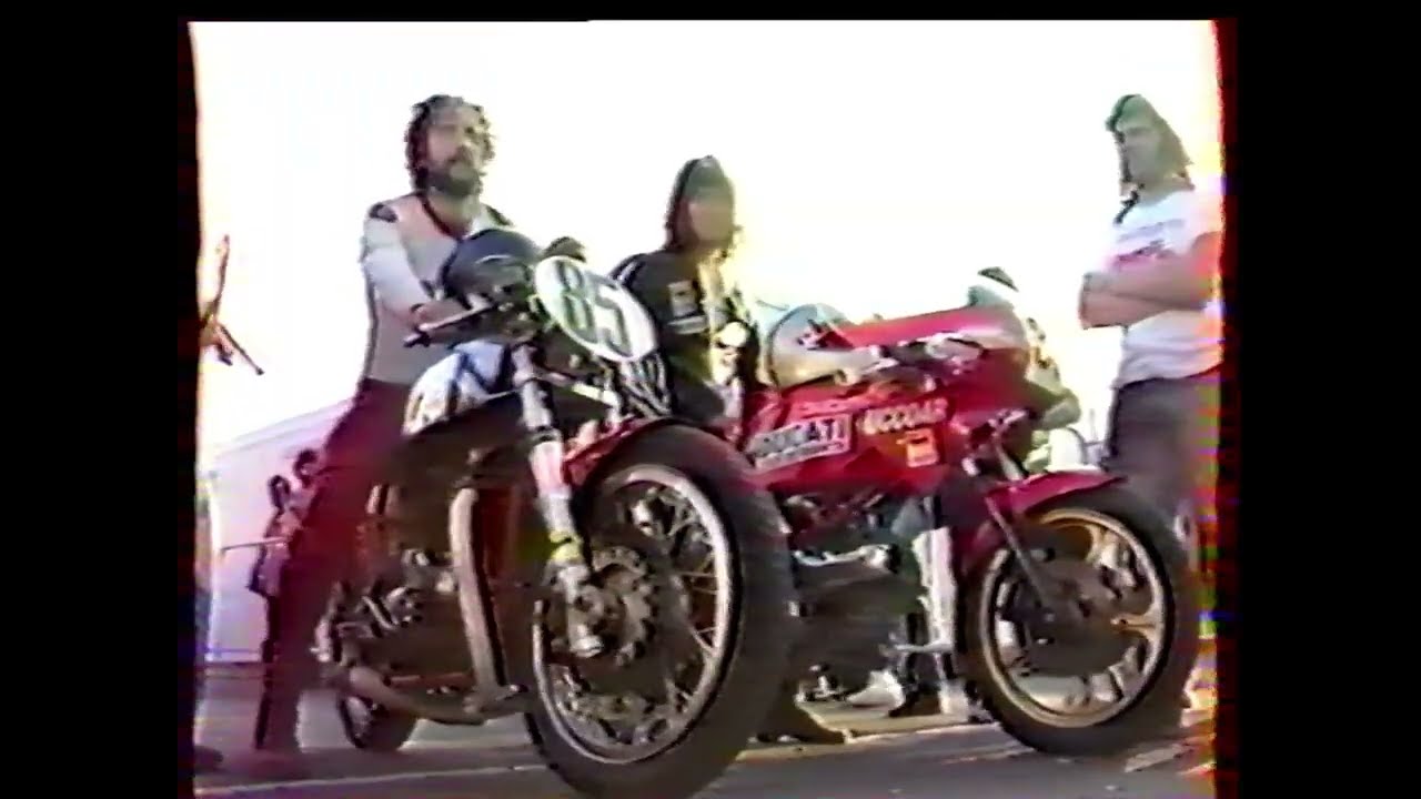 Bataille des Twins le Mans 1987 Laverda 22.  23. Ducati 26. Team Zone Rouge
