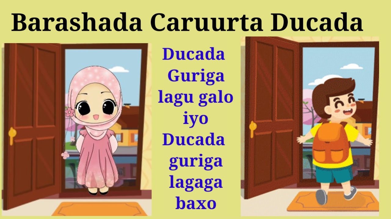 Barashada caruurta Ducada Marka la baxayo iyo marka lasogalayo Guriga (Q.3aad) 2020