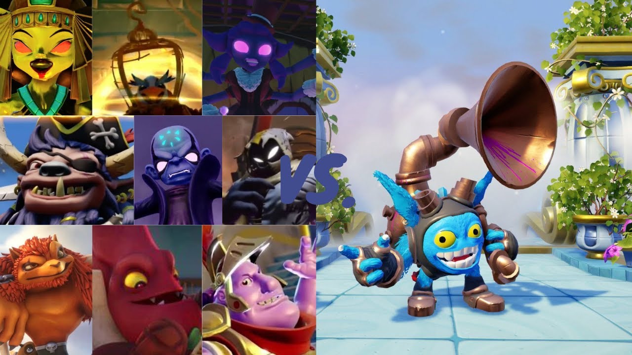 BIG BUBBLE POP FIZZ VS. ALL RACE VILLANS | Skylanders Superchargers