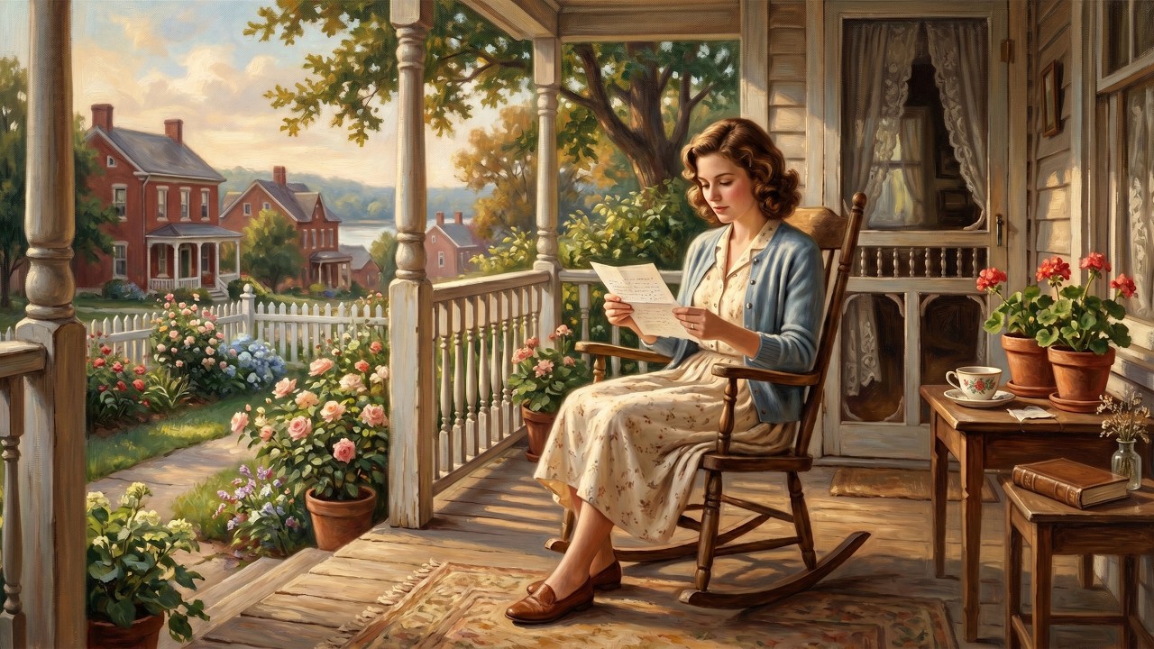 A Gentle 1950s Day in Madison, Indiana | Relaxing Vintage Americana Music