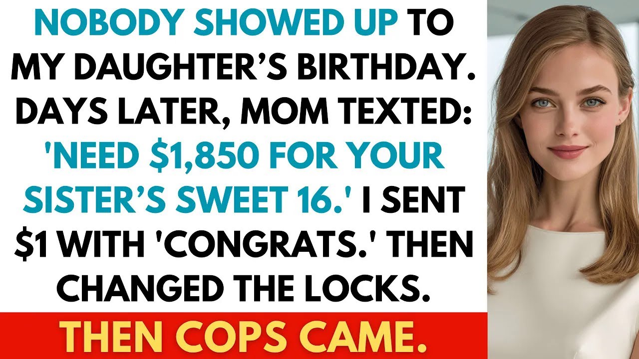 My Family Ghosted My Daughter’s Party Then Asked for $1,850 — and Called Police When I Said “No”