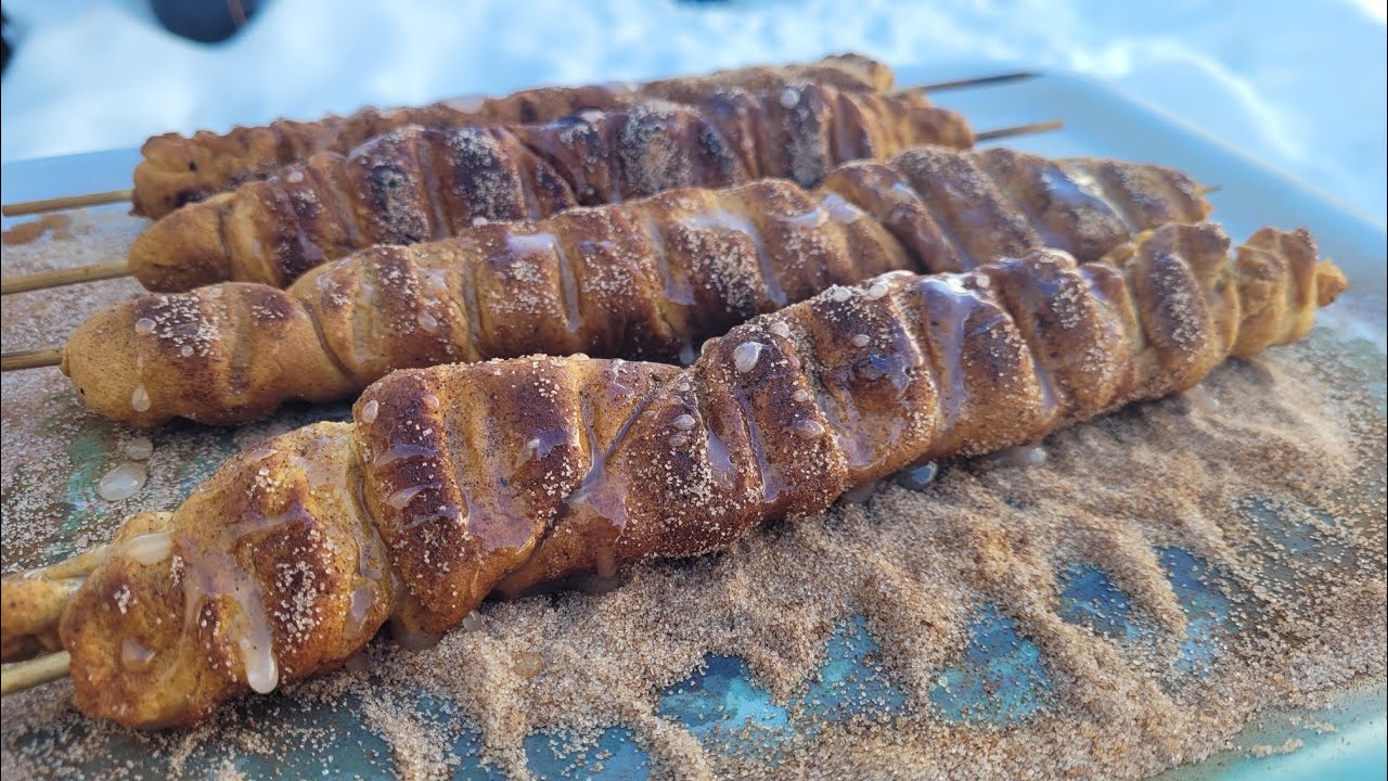 Campfire Cinnamon Bun Twists