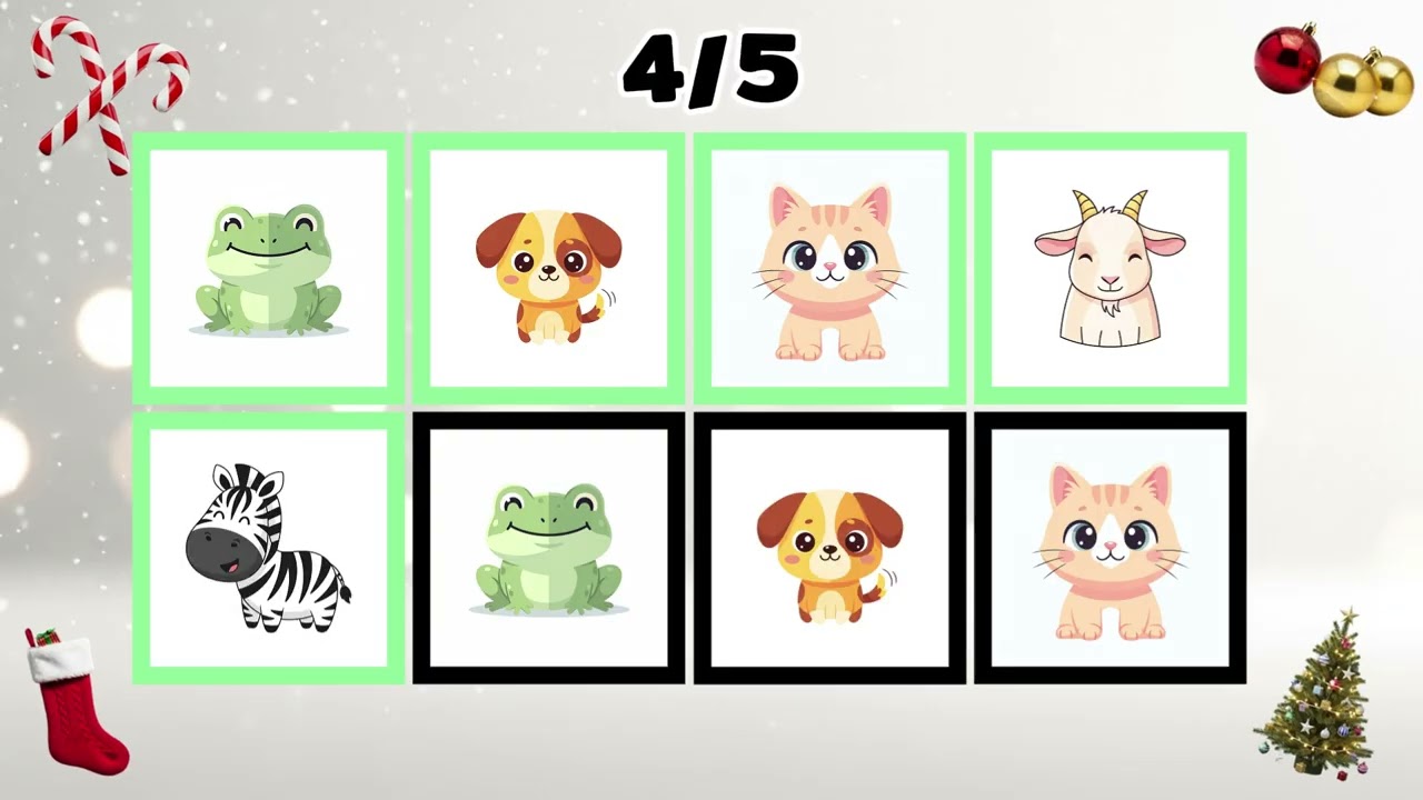 Say the Word on Beat | SPANISH| ANIMALES. Di la Palabra con el Ritmo. Level 1 - 3. Easy - Hard