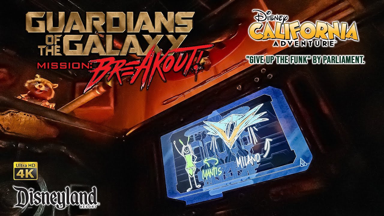 Guardians of the Galaxy Mission Breakout On Ride Low Light 4K POV DCA Disneyland Resort 2024 02 04