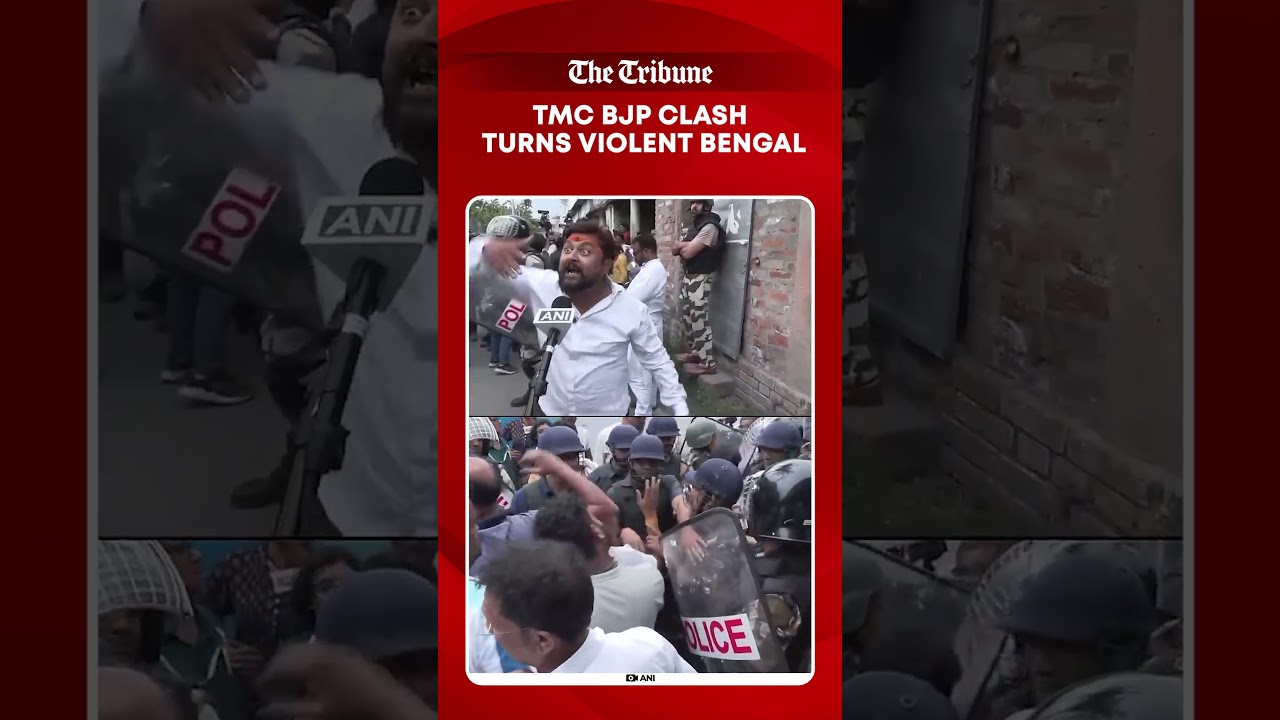 TMC-BJP clash turns violent in Bengal polls, workers exchange blows amid chaos