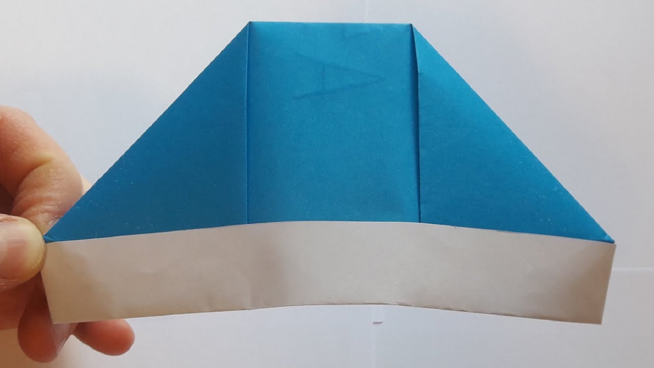 Шапка Деда Мороза оригами; Santa Claus hat origami