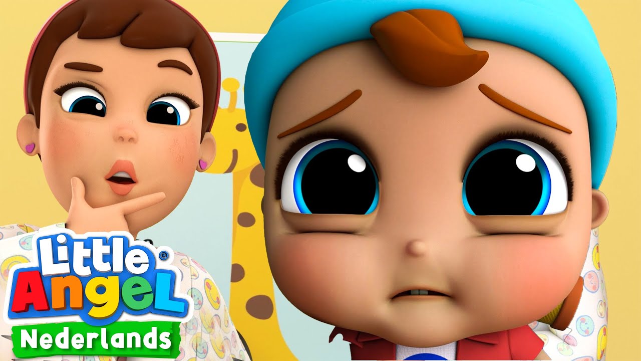 Naar de dokter lied | Kinderliedjes met Baby John | Little Angel Nederlands