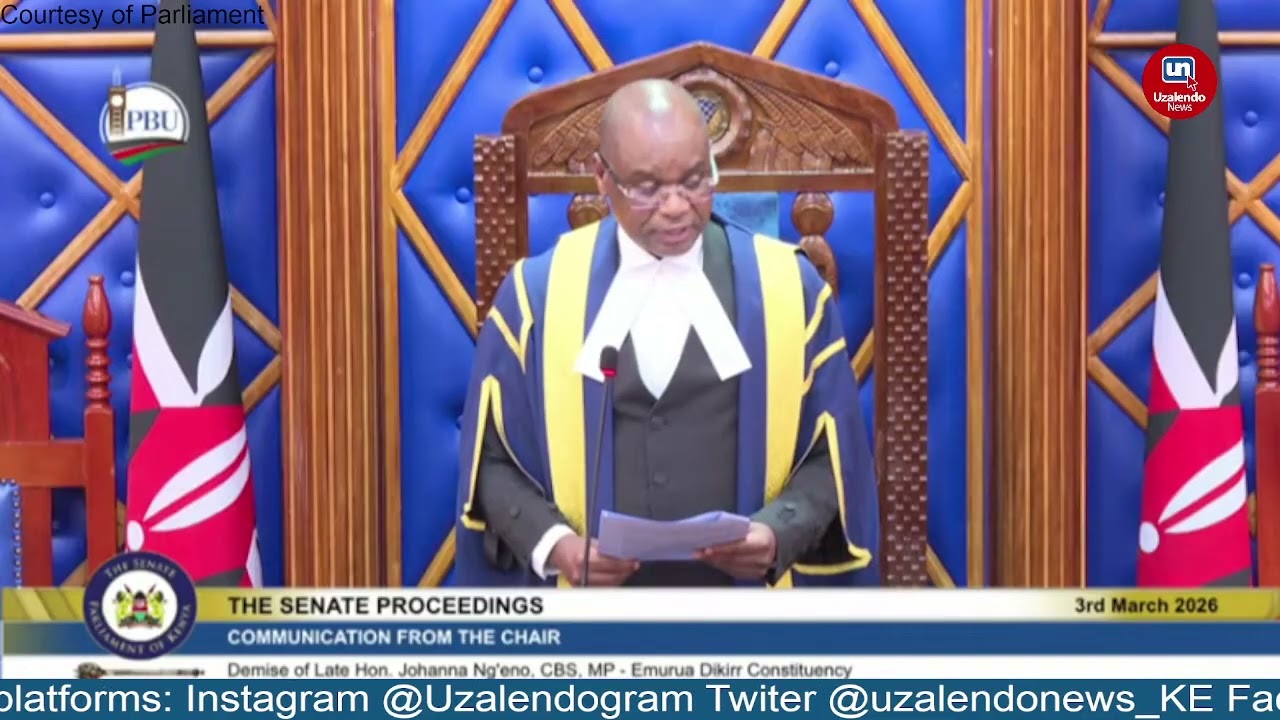 Speaker Kingi leads senators in mourning the late MP Johanna Ng'eno as a true hero