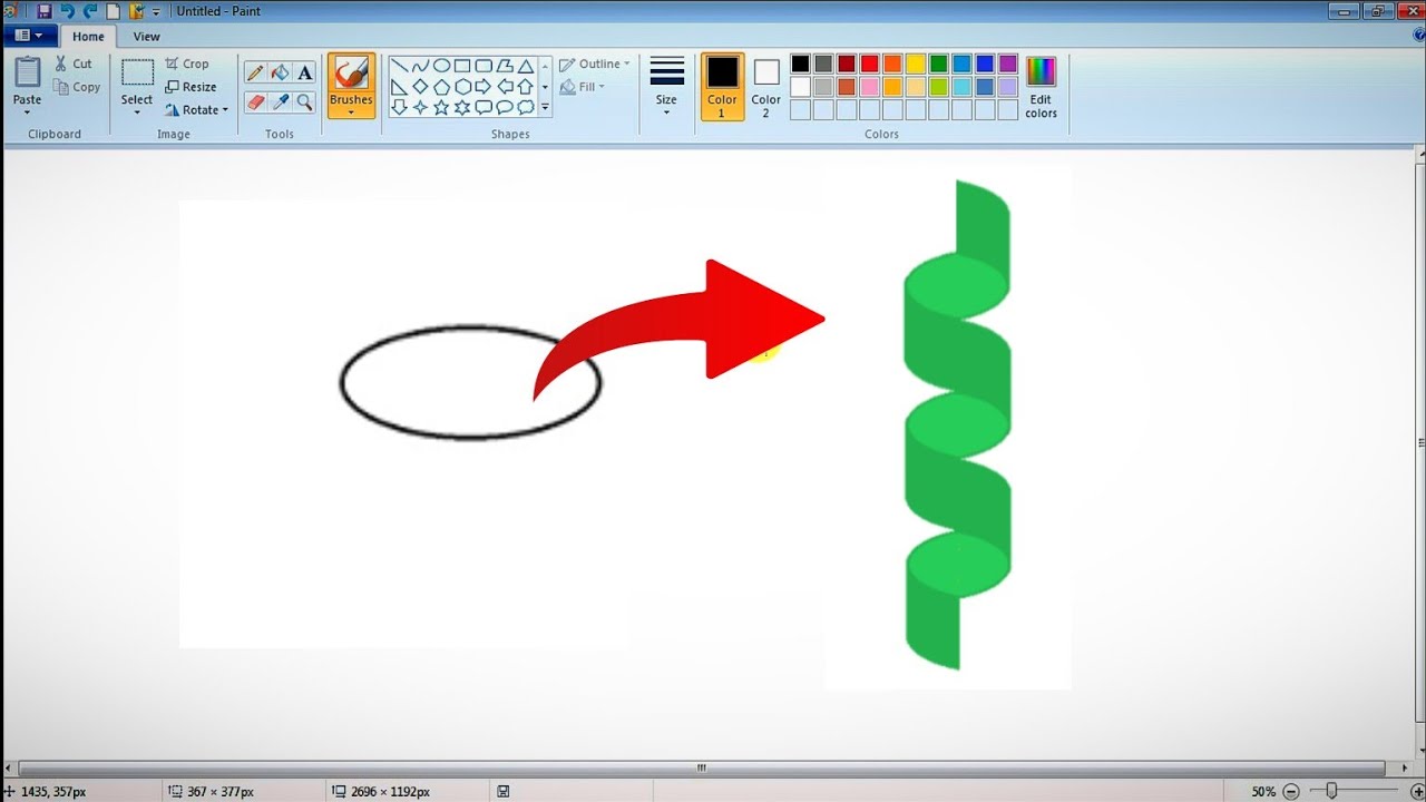 how to draw spring design in ms paint /-
