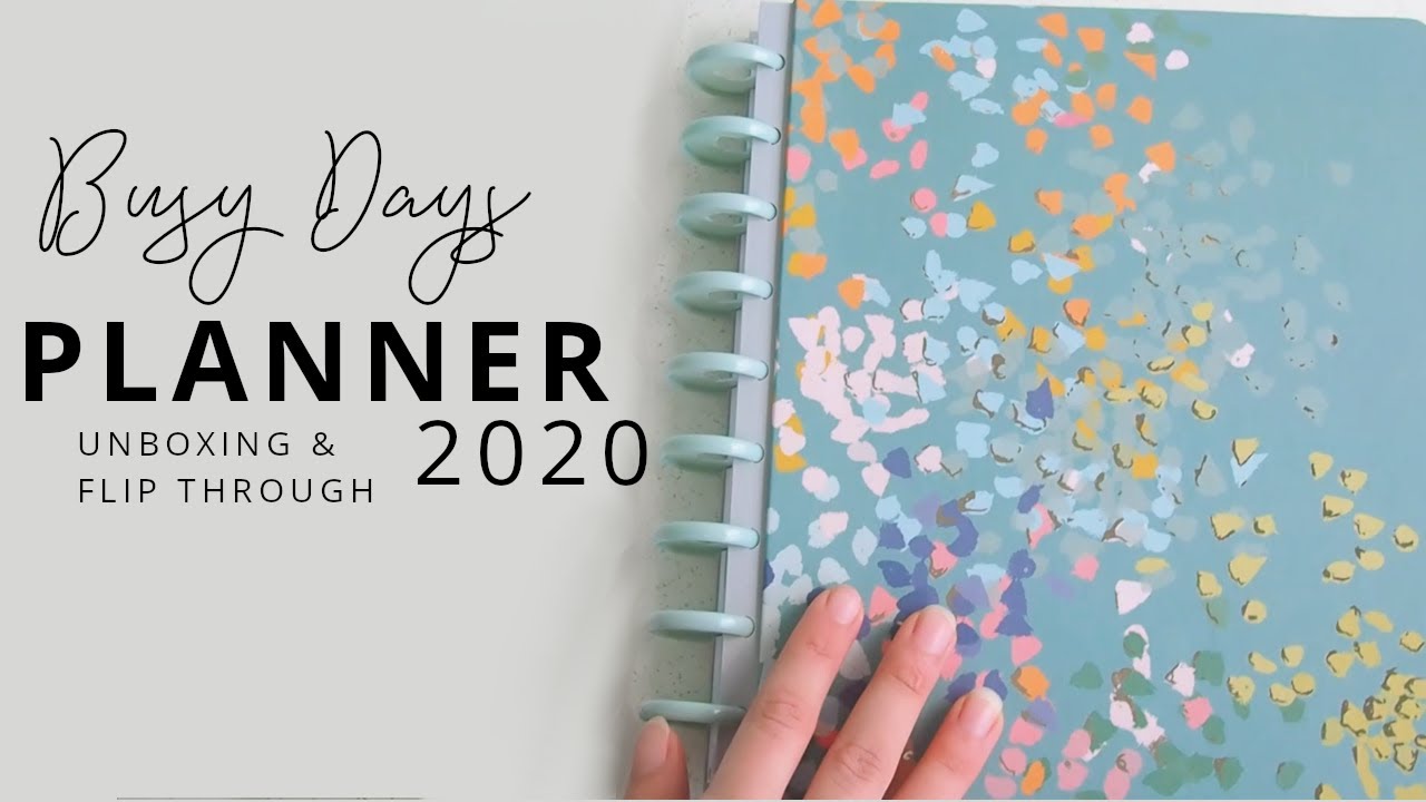Busy Days Planner 2020 l Unboxing and flip through