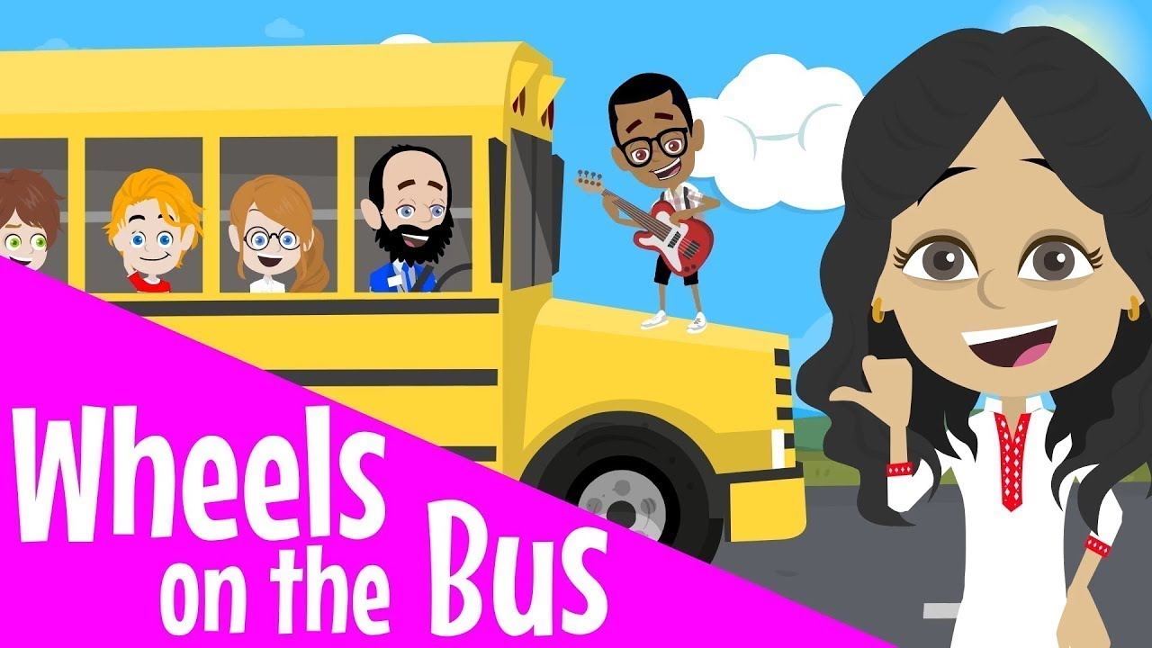 Wheels On The Bus | Funny Nursery Rhyme For Kids!